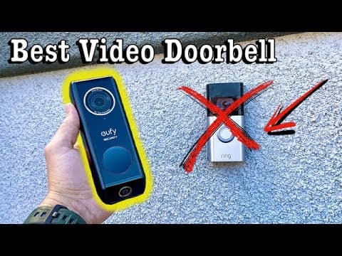 BEST Video Doorbell with No Subscription Required Eufy Dual Camera Doorbell Installation 2025