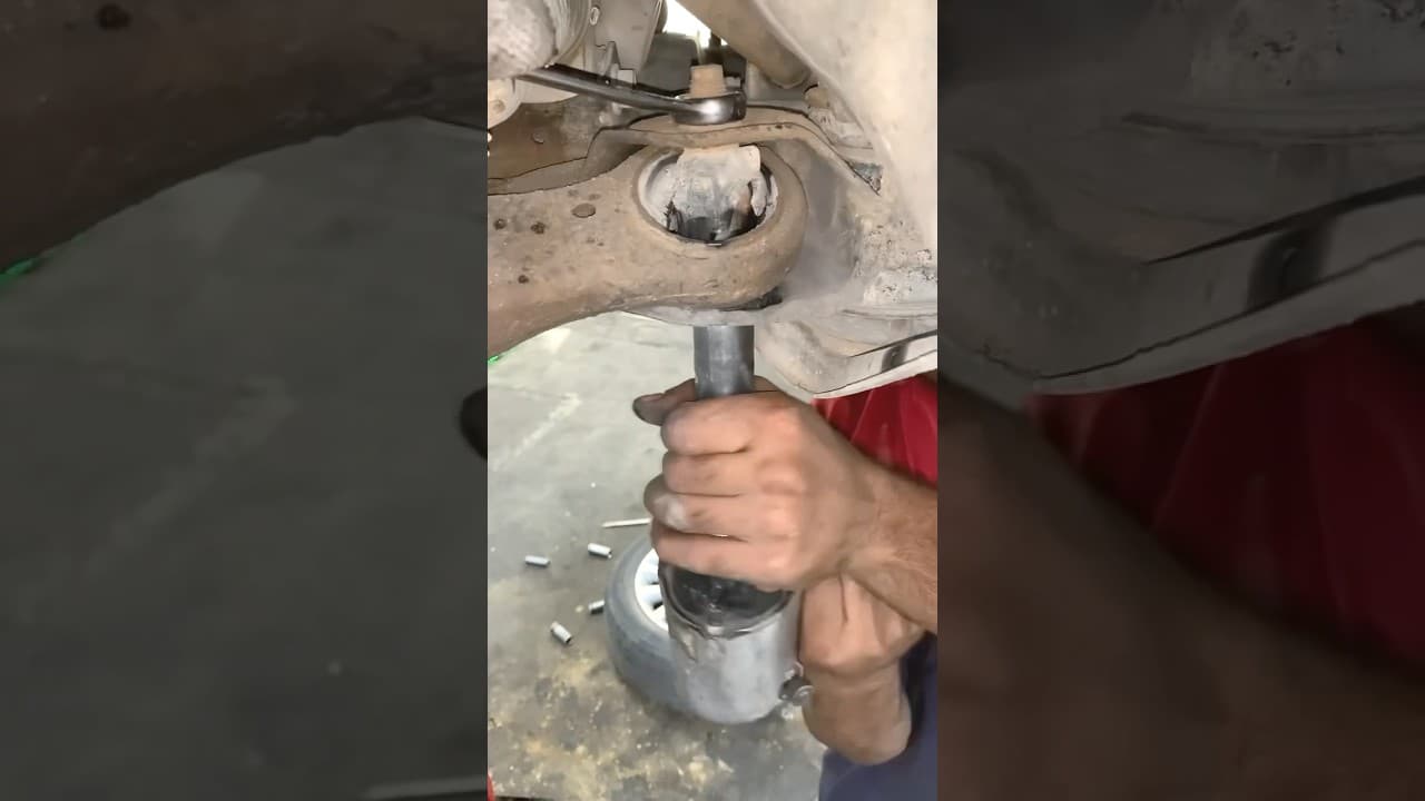 Toyota camry Lower control arm suspension bushing replacement #mechanic #tipsandtricks #toyota #fyp