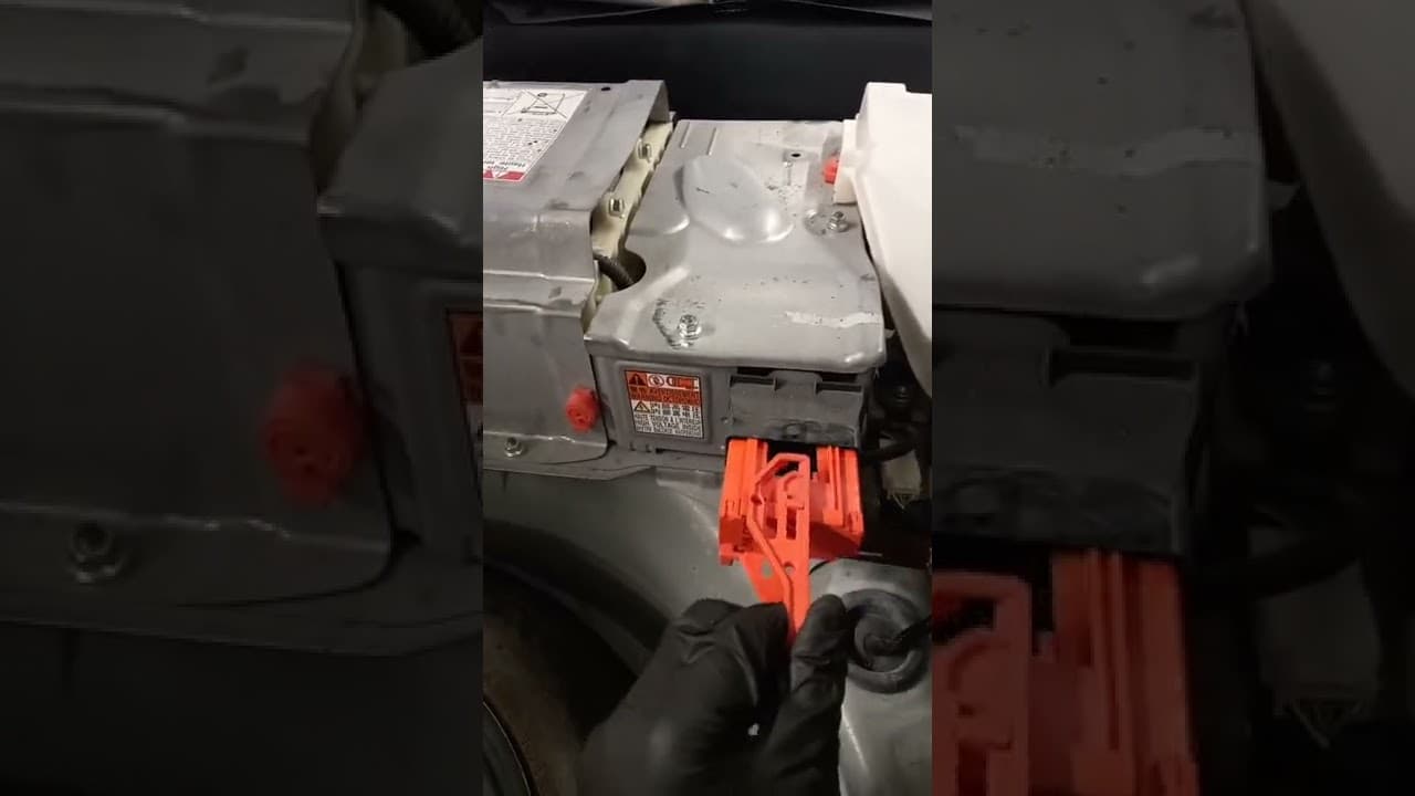 2012 prius hybrid zvw30r hybrid battery services plug removal