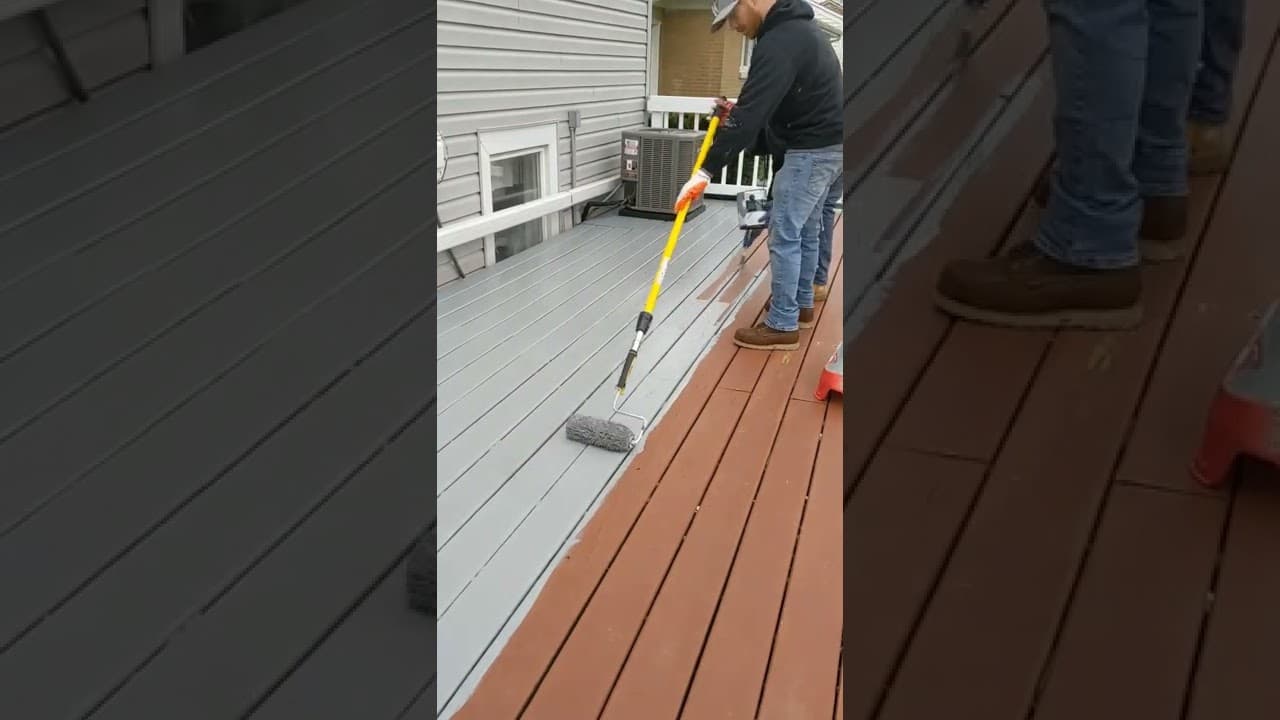 How to stain a deck