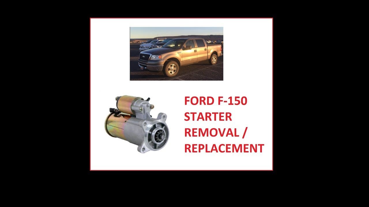 F-150 Starter removal / replacement. How to change your starter F-150 Ford Reparar motor de arranque