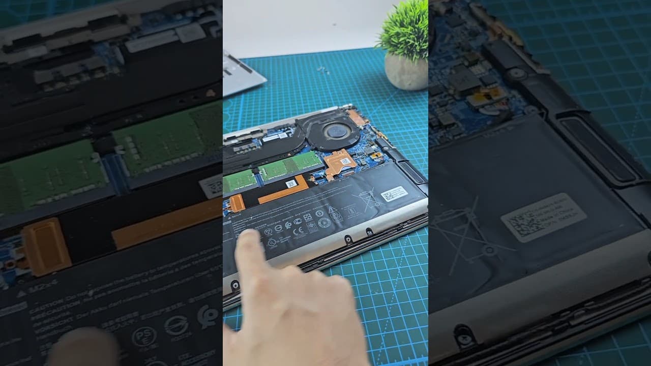 How to Replace Dell XPS Laptop Battery 🔋 | Step by Step Guide #DellXPS #shorts