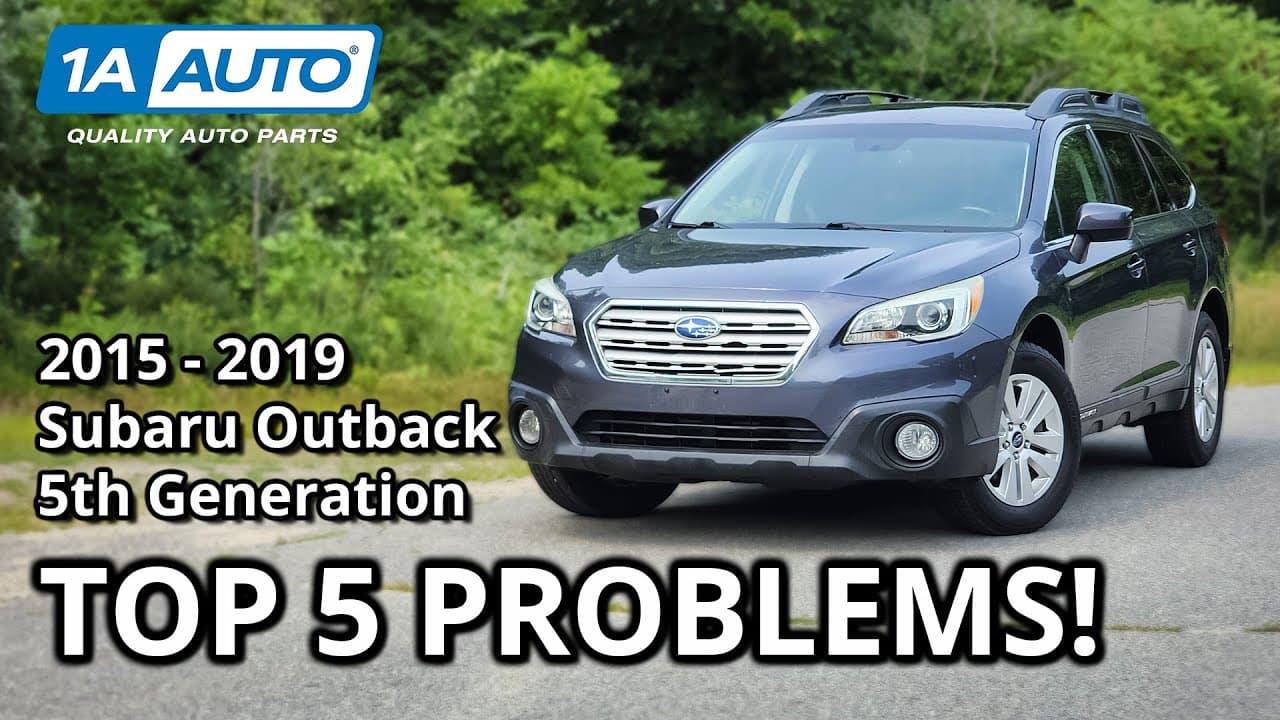 Top 5 Problems Subaru Outback Wagon 2015 - 2019 5th Generation