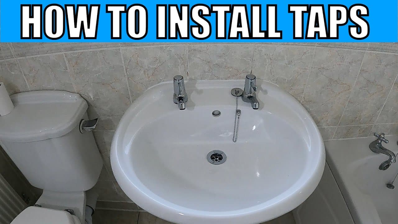 HOW TO INSTALL BATHROOM TAPS + SINK + P TRAP + BASIN WASTE