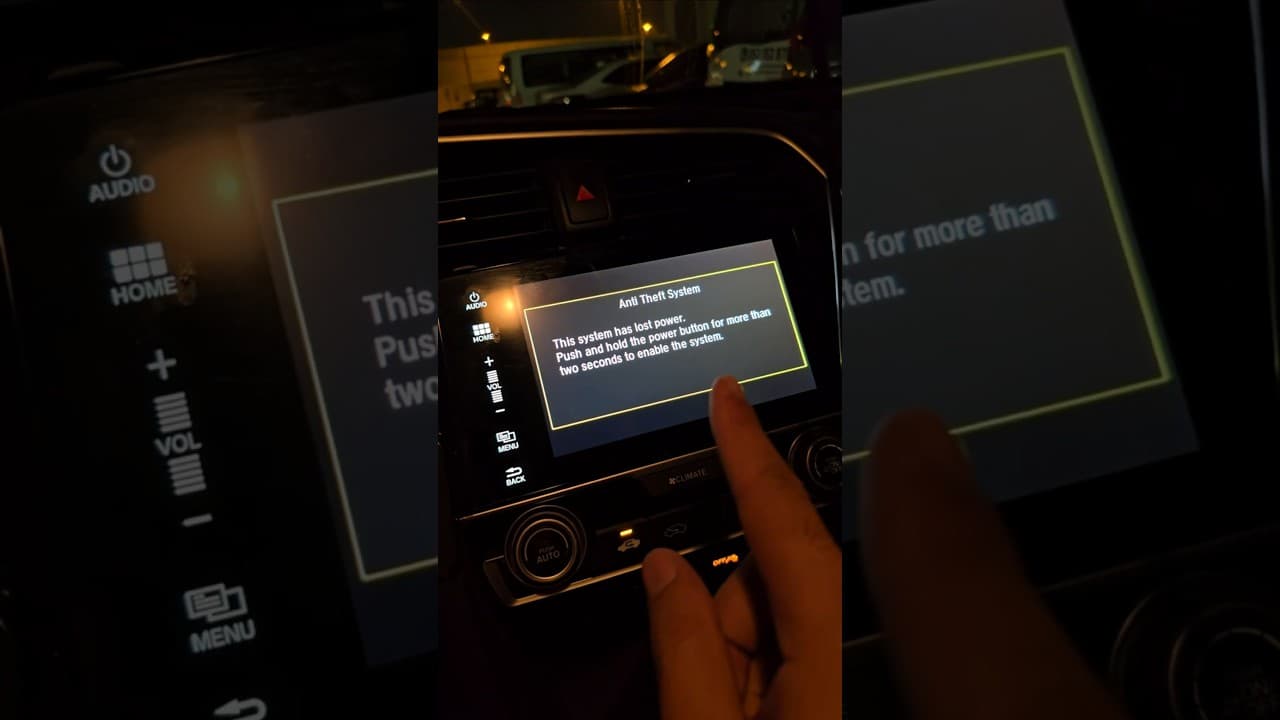 Anti theft system has lost power issue fix | Honda civic 2017-2025 #hondacivic #automobile