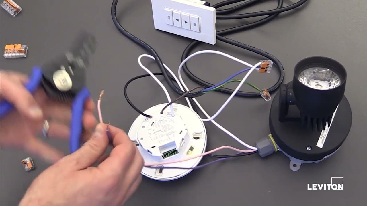How to Wire a Smart Ceiling Mount Sensor (CMS) and PLVSW Low Voltage Keypad