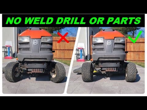 How to fix mowers front wheel alignment toe out on your Husqvarna, Craftsman, or John Deere.