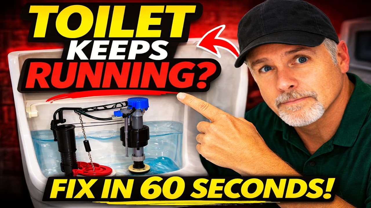 Running Toilet? DIY Repair in 60 Seconds GUARANTEED!