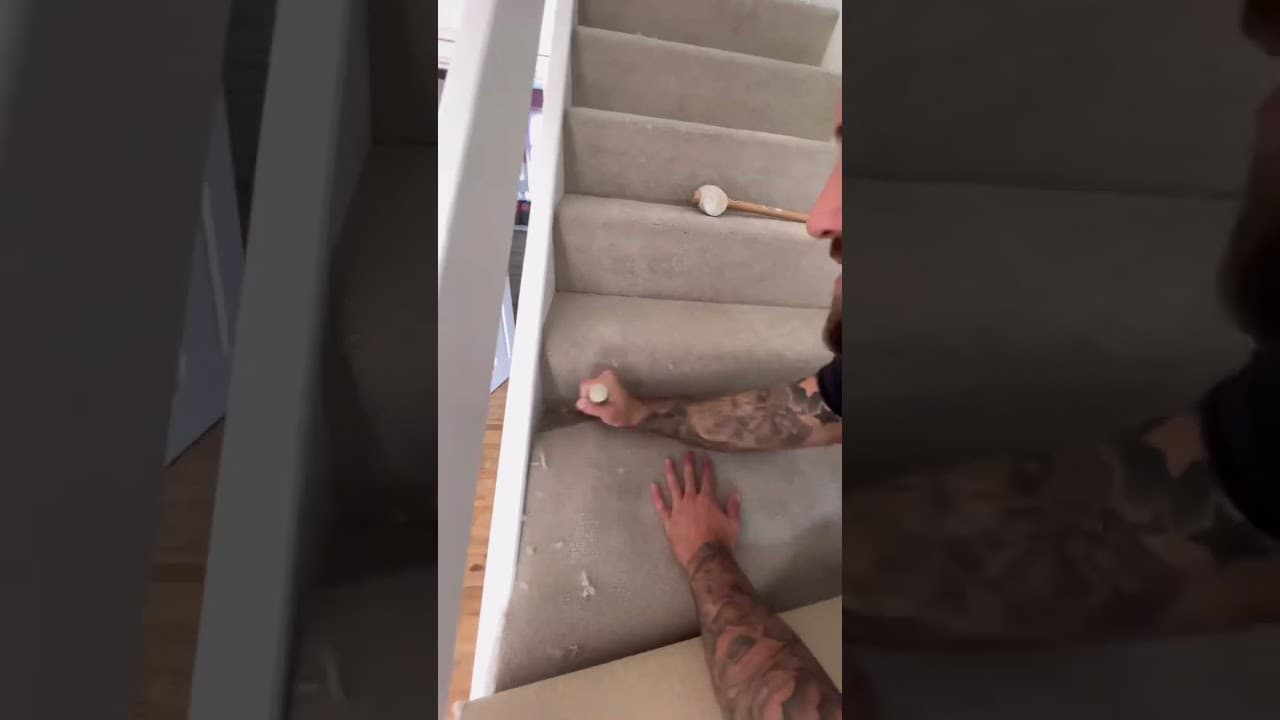 How To Fit Carpet On Stairs #tips