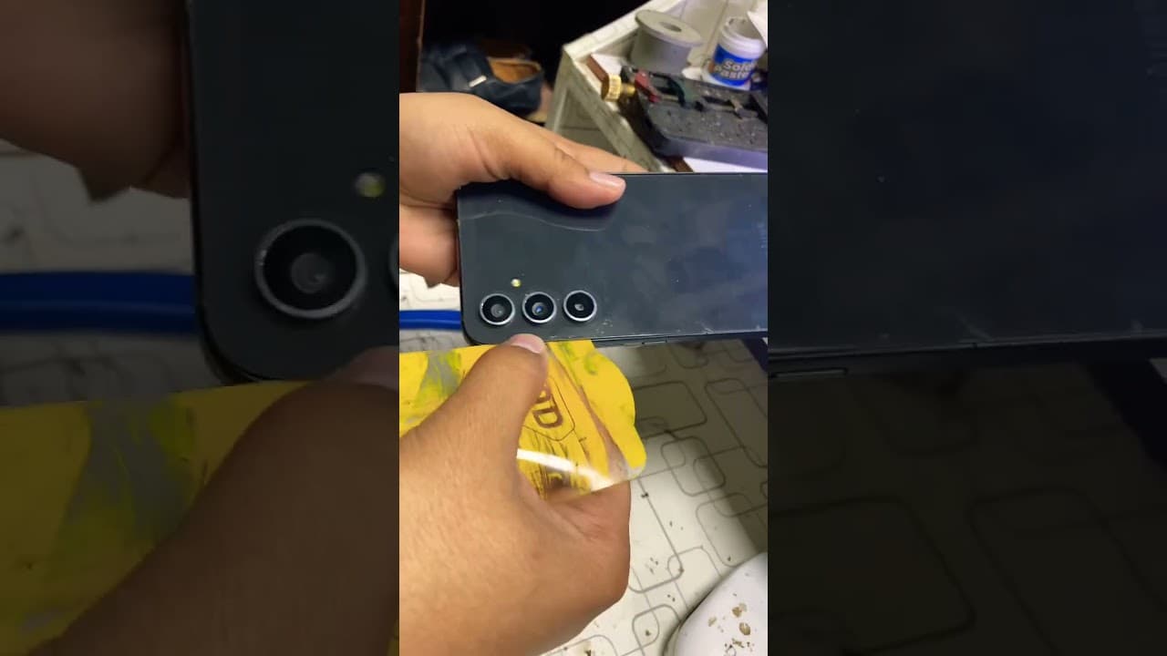 How to open Samsung A54 back cover #backcover #repair #samsunga545g #diy