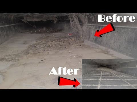 DIY HVAC Air Conditioner & Heater Duct Vent Cleaning - AMAZING Results!