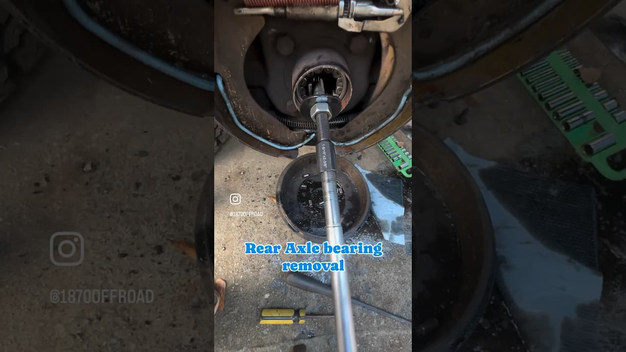 Replacing rear axle bearing #chevy #silverado #g80 #10bolt