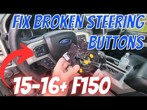 DIY: How To Replace F150 Clockspring To Fix Steering Wheel Buttons 2015+