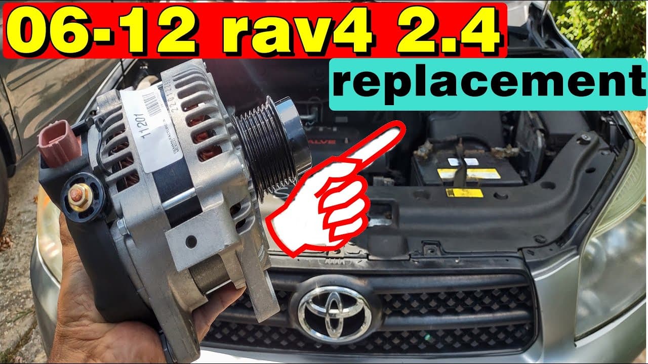 Toyota RAV4 Alternator Not Charging? Diagnostic & Replacement Guide Step-by-Step