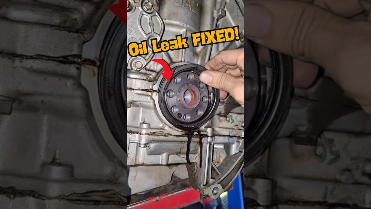 How to Replace Honda Accord Main Oil Seal | Stop That Oil Leak Fast! #mechanic