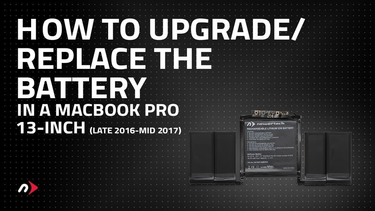 How to Upgrade/Replace the Battery in a MacBook Pro 13-inch (late 2016 - mid 2017 non-Touch Bar)