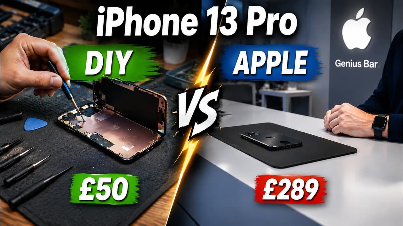 iPhone 13 Pro Screen Replacement:——Apple Repair vs DIY: £289 vs Under £50