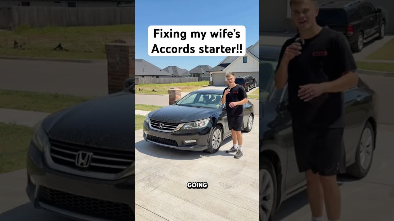 This is the best way to fix the grinding starter on these 9th gen 2013-2017 V6 3.5 Accords! #cars