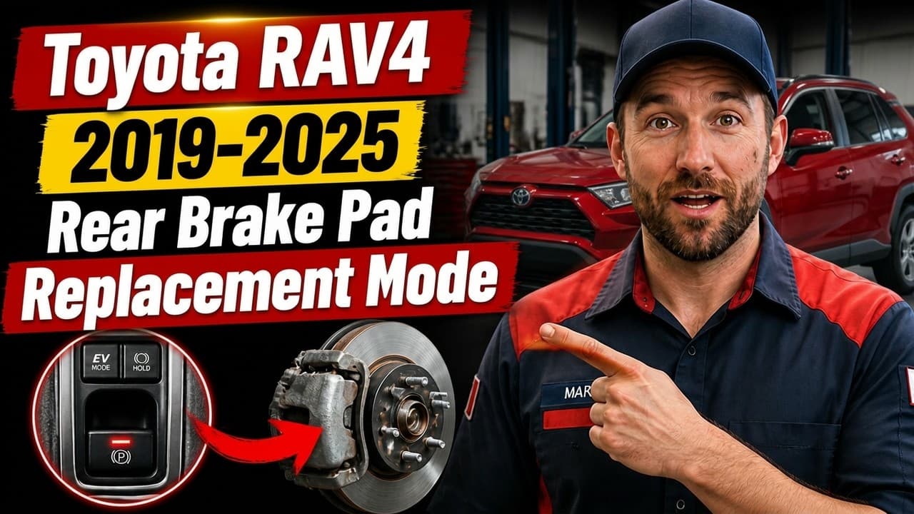 How to Put Toyota RAV4 2019-2025 into Rear Brake Pad Replacement Mode Without diagnostic tool!