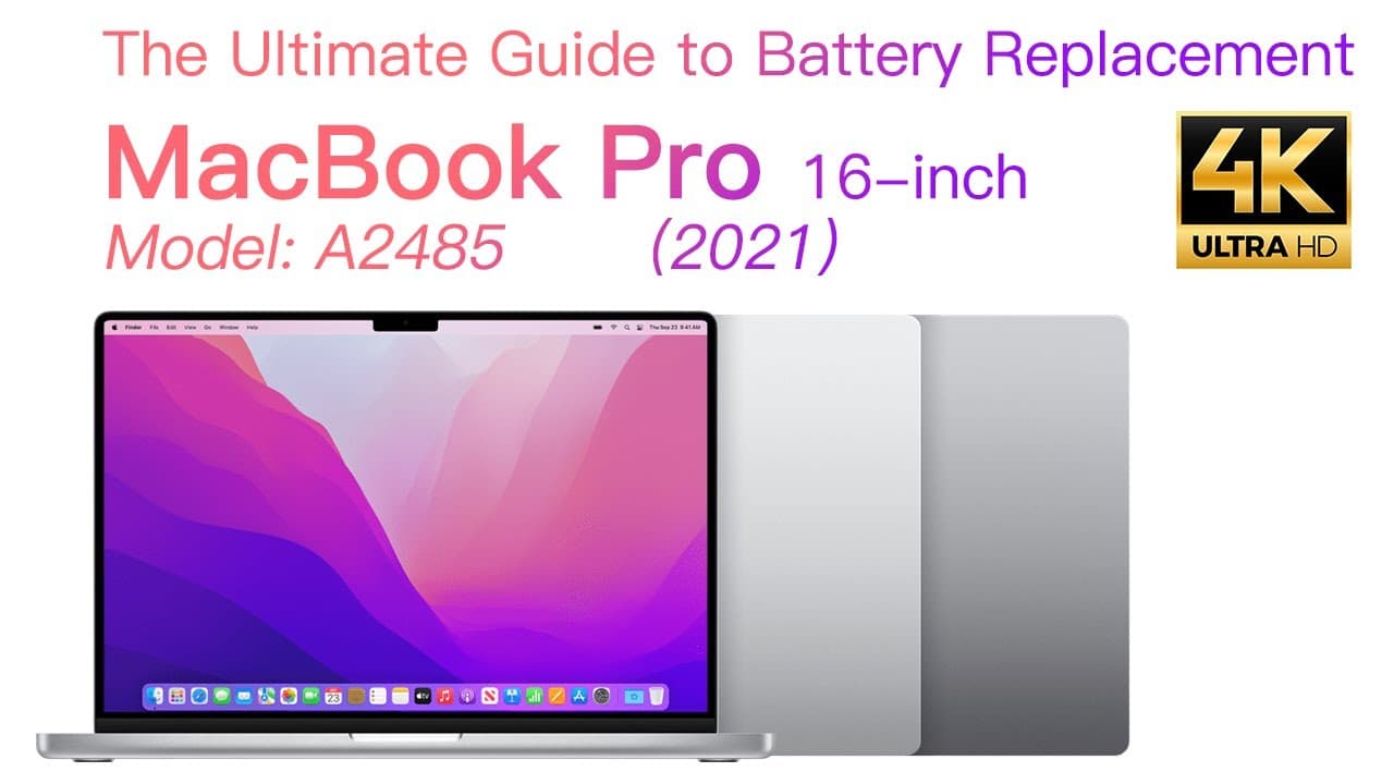 Battery Replacement for MacBook Pro 16-inch A2485(2021)