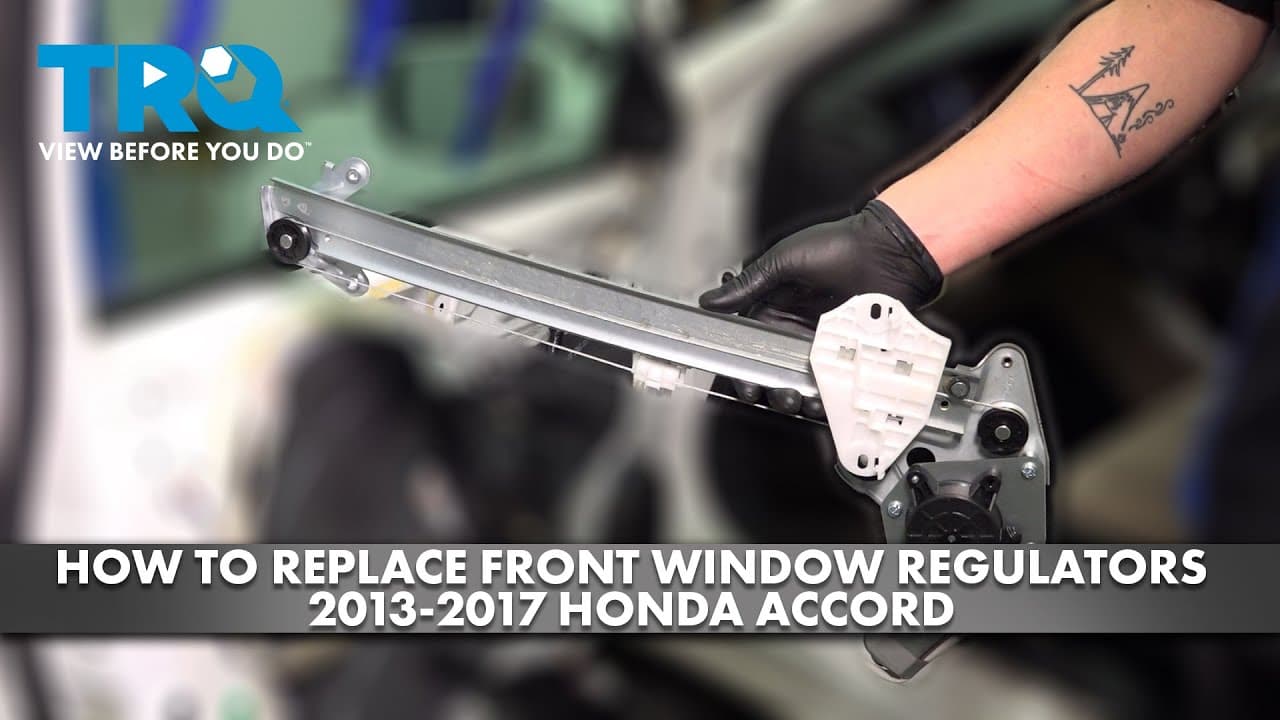 How to Replace Front Window Regulators 2013-2017 Honda Accord