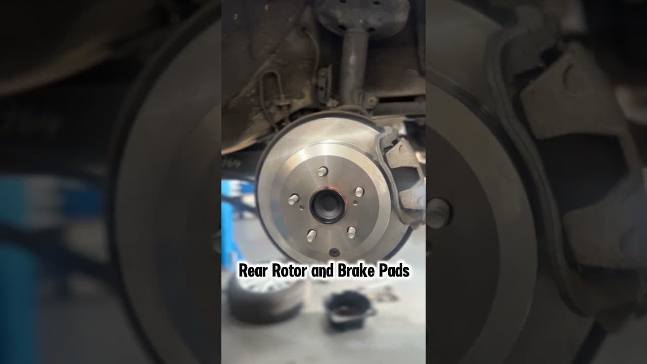 Toyota Camry | New Rear Rotor and Brake Pads