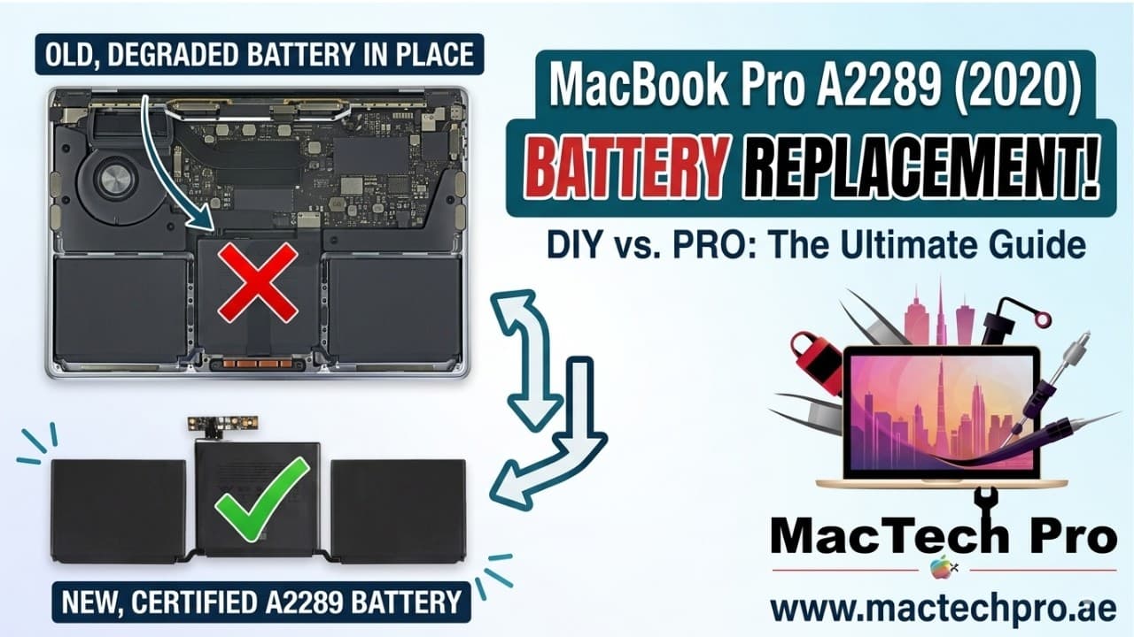 MacBook Pro 2020 A2289 Battery Replacement | MacTech Pro