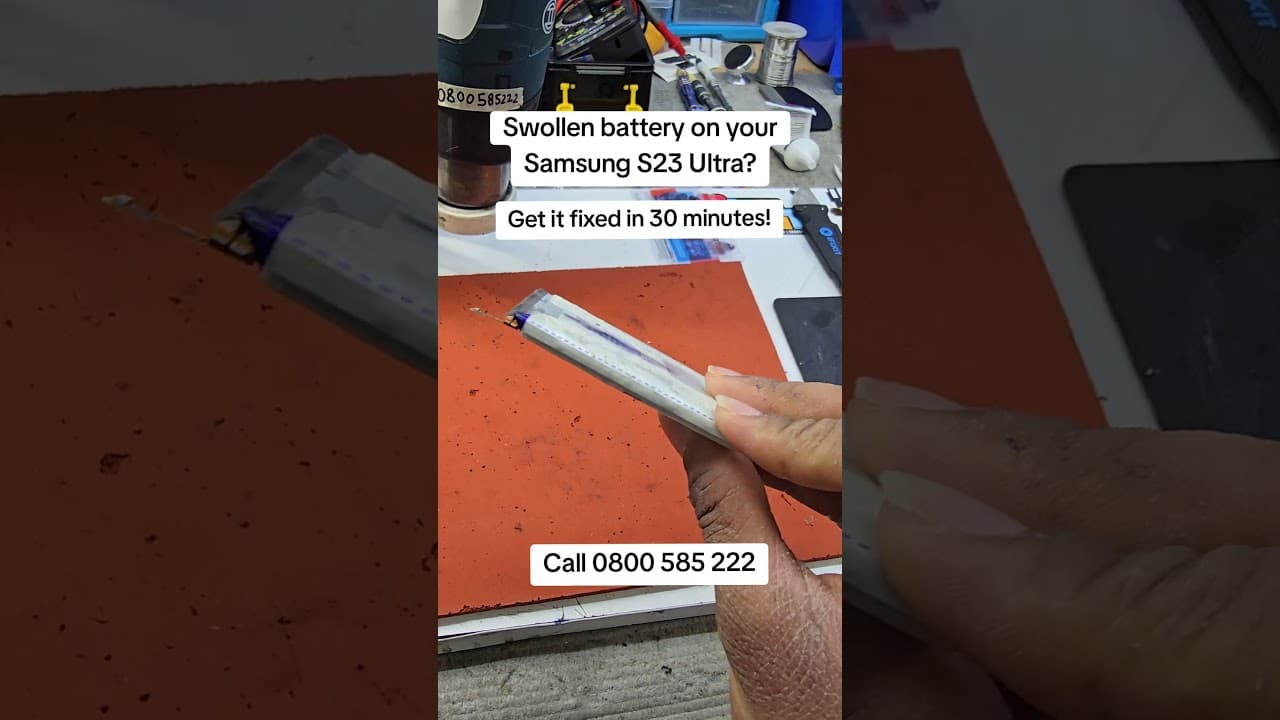 🔋 Samsung S23 Ultra Swollen Battery Replacement #samsungrepair #nzelectronicsrepair