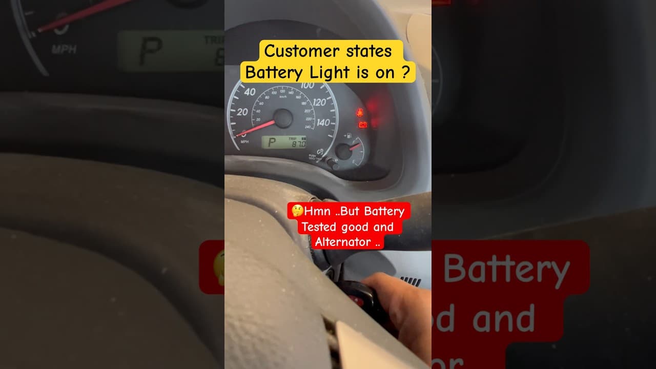 Why Battery Light Stay On?