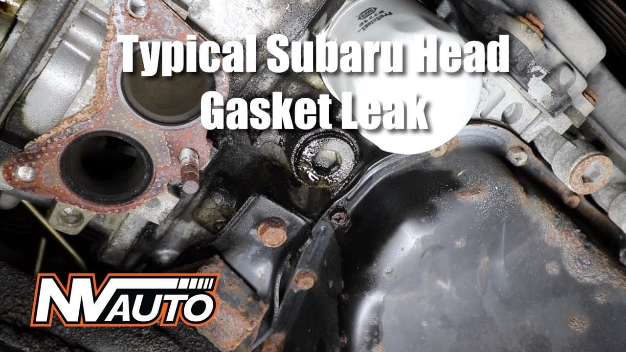 How to diagnose a external Subaru head gasket leak