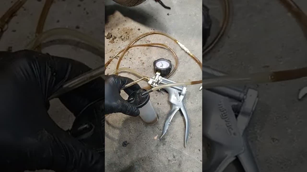 Bleed brake lines solo without pumping brake pedal