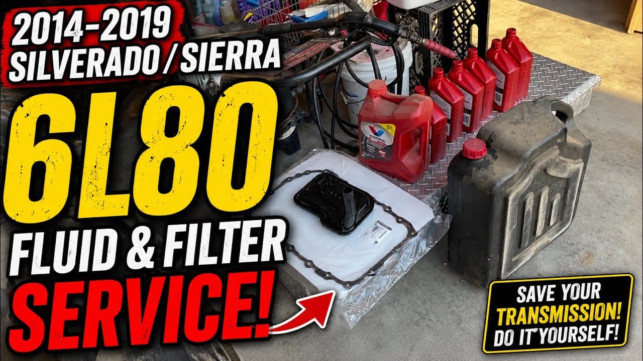 2014-2019 Chevy Silverado & GMC Sierra 6L80 Transmission Fluid & Filter Change